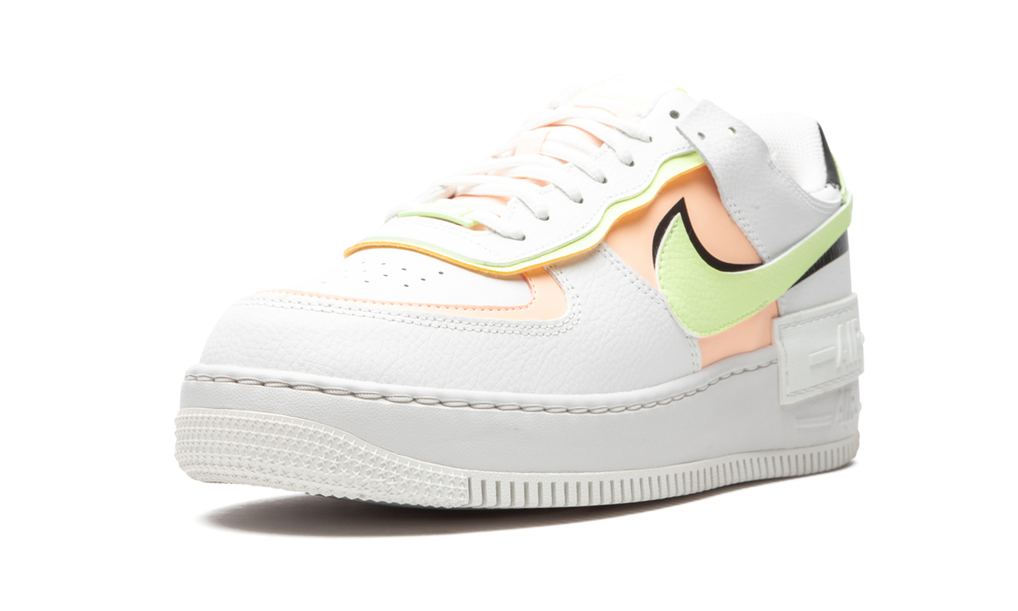 Nike AIR FORCE 1 SHADO MNS WMNS White / Barely Volt / Crimson Tint