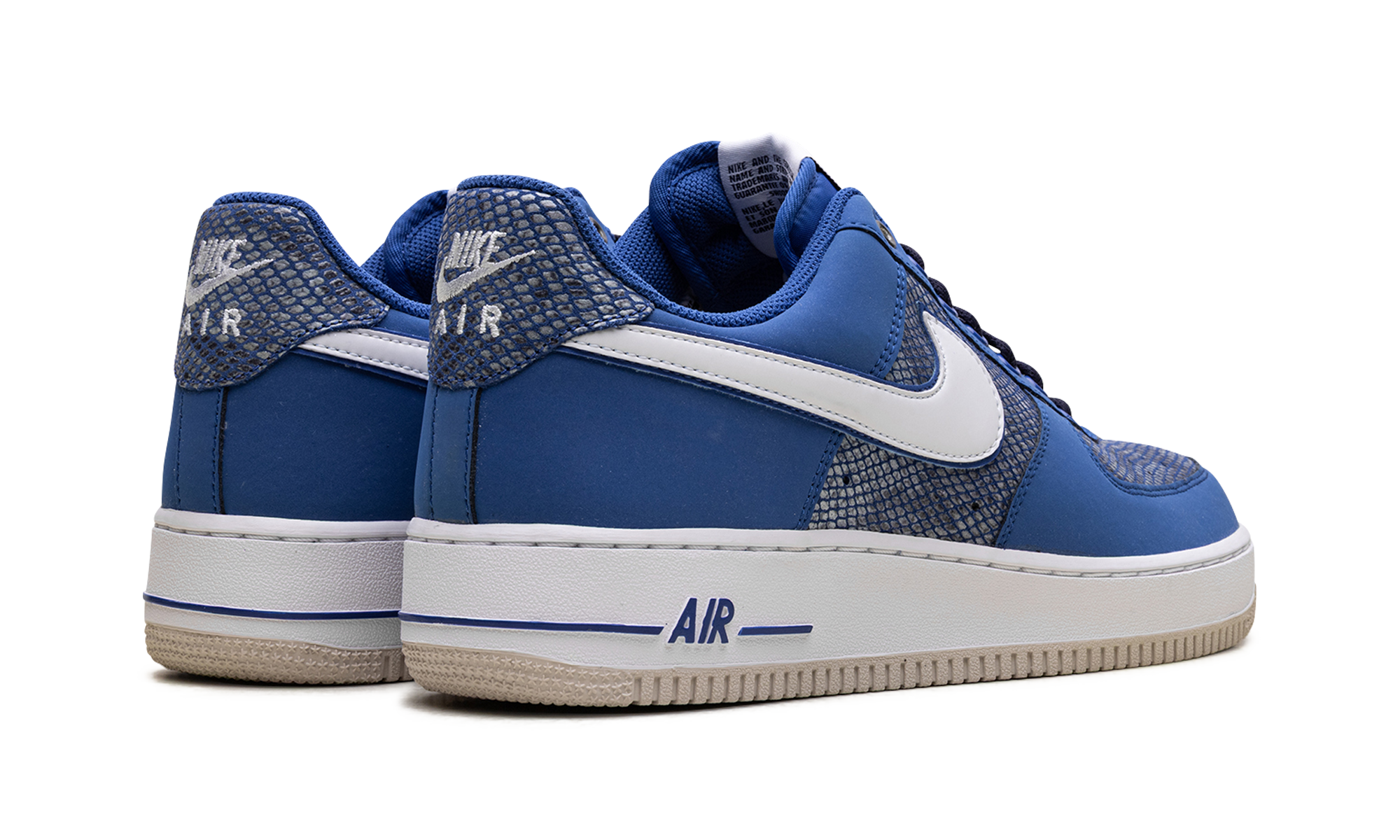 Nike Air Force 1 Snake Skin Blue 488298 410