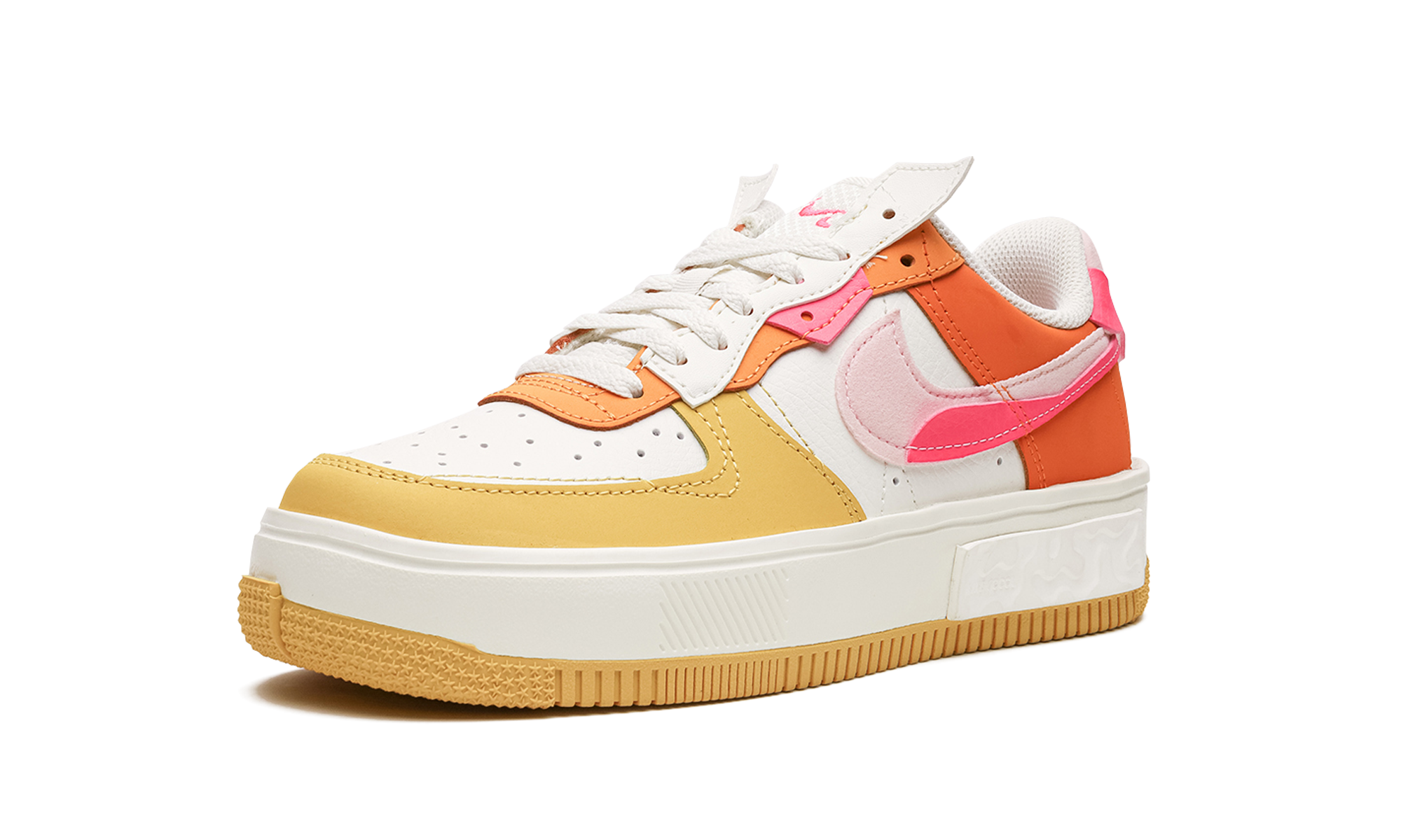 Nike AIR FORCE 1 FONTANKA MNS WMNS Summit White/Solar Flare/Medium Soft Pink/Hyper Pink DX2675 100