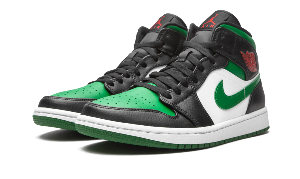 Air Jordan 1 Mid Green Toe 554724 067