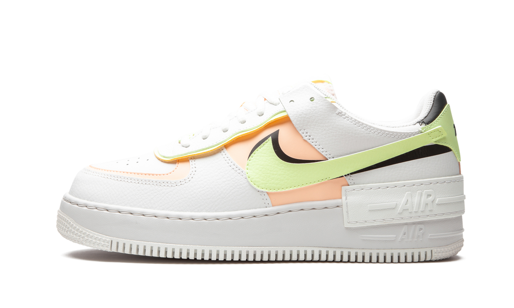 Nike AIR FORCE 1 SHADO MNS WMNS White / Barely Volt / Crimson Tint