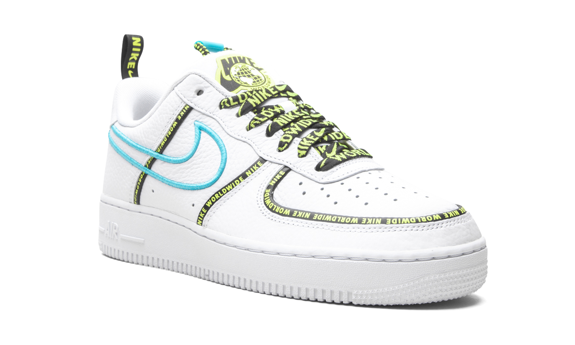 Nike Air Force 1 Low Worldwide White Blue Fury Volt