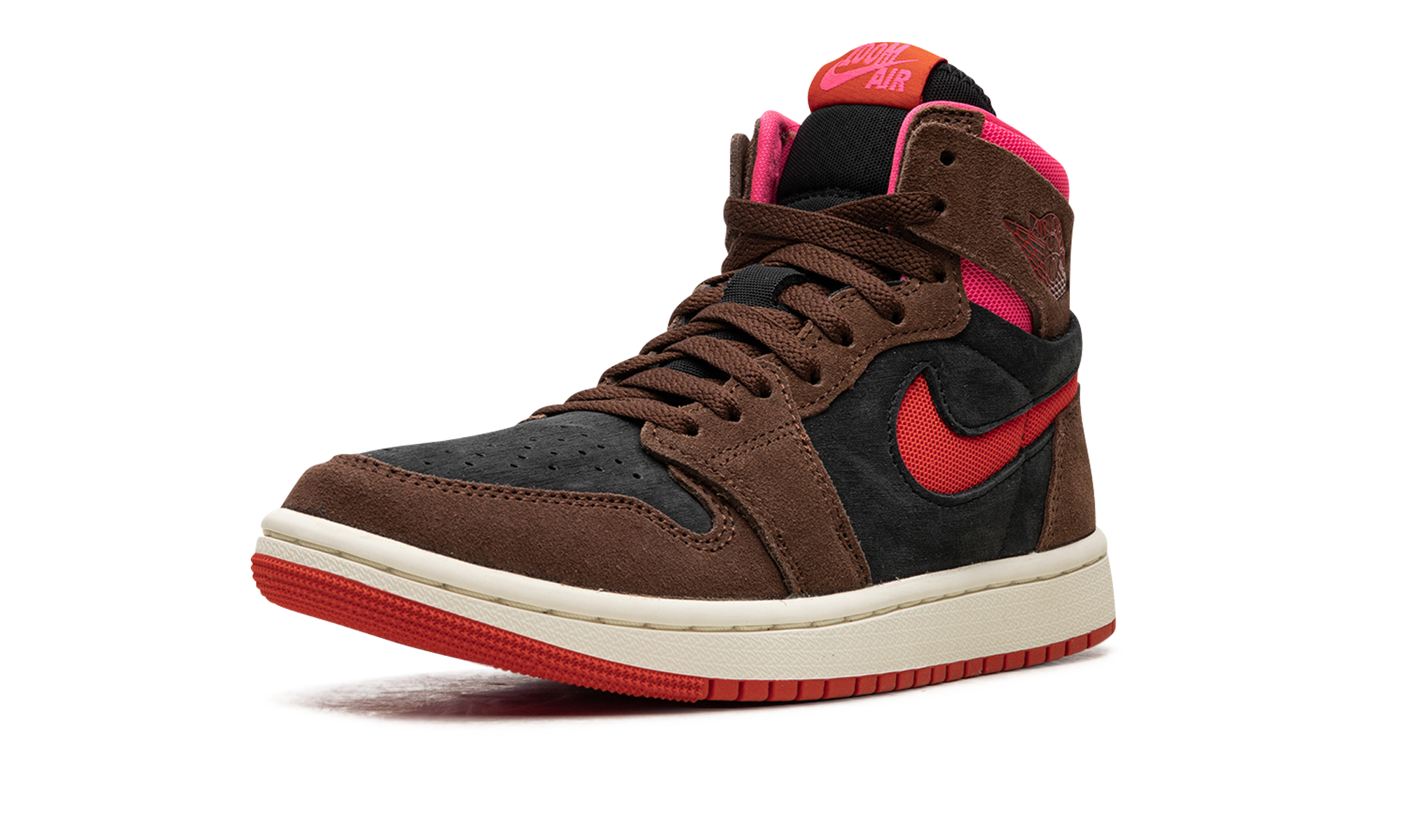 AIR JORDAN 1 ZOOM AIR CMFT WMNS Cacao Wow/Picante Red/Black/Hyper Pink