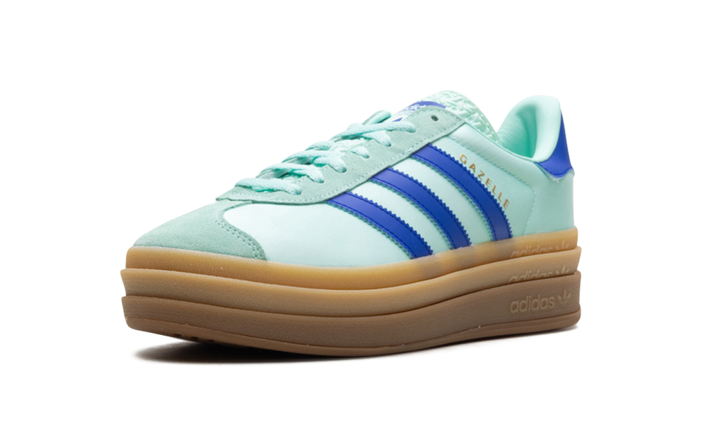 Adidas Gazelle Bold WMNS Clear Mint Lucid Blue Gold Metallic JI2702