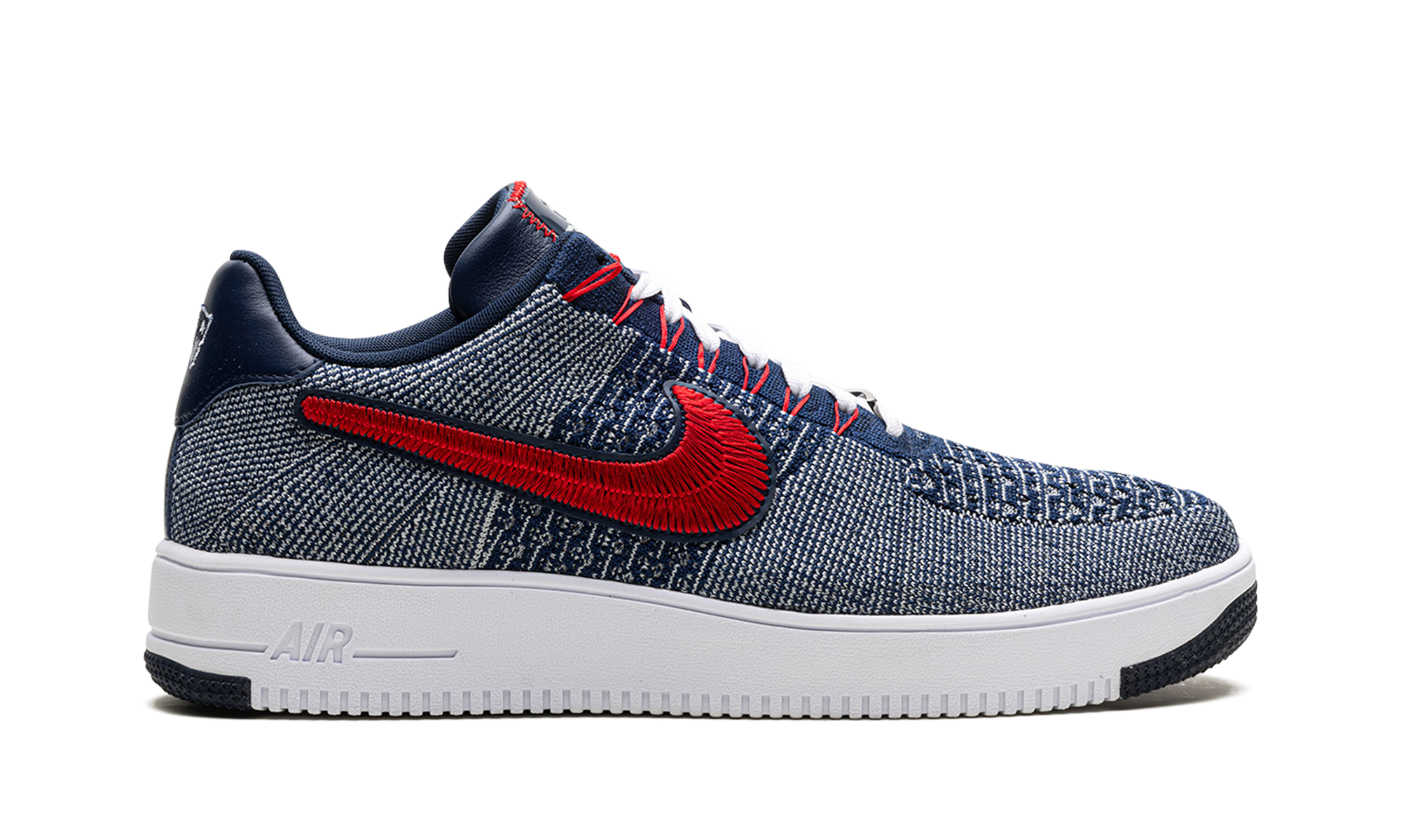 Nike Air Force 1 Ultra Flyknit Low Patriots Robert Kraft Wolf Grey FV4079 012
