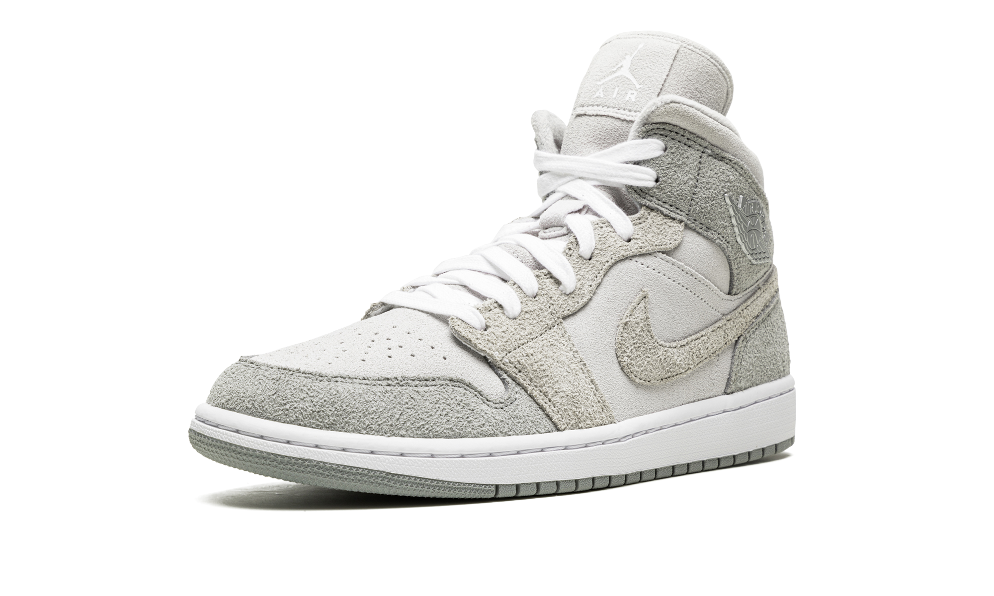AIR JORDAN 1 MID SE WMNS Grey Fleece DO7139 002