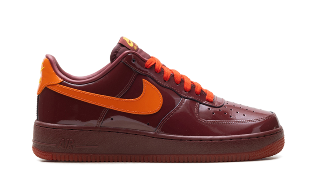 Nike Air Force 1 Low Patent Leather Dark Team Red Safety Orange IO4489 601