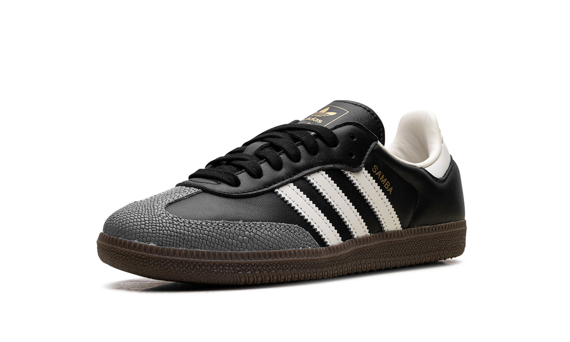 Adidas Samba OG WMNS Black Off White Gold JR8165