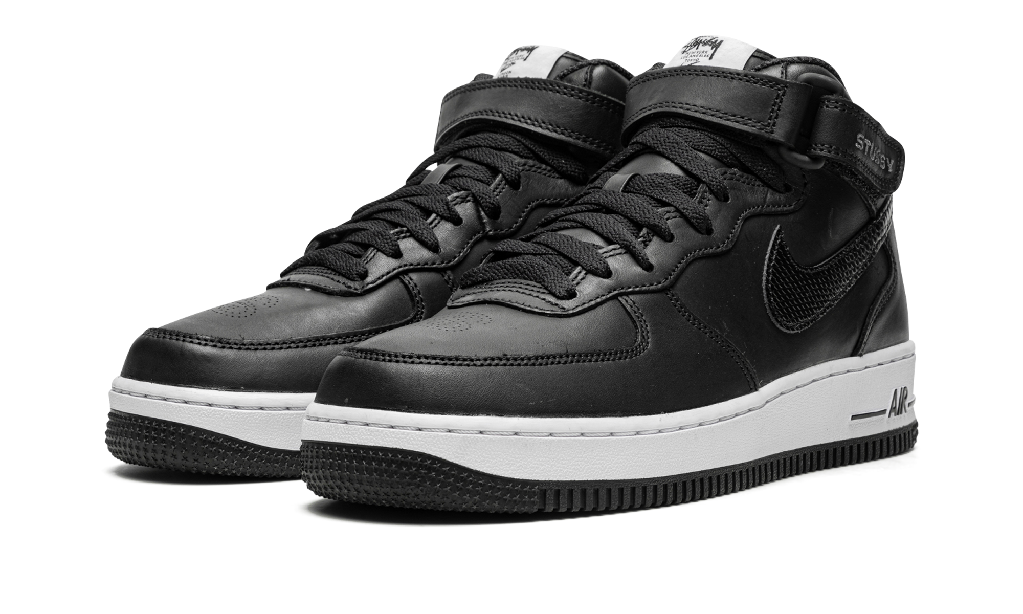 Nike Air Force 1 Mid Stussy - Black DJ7840 001