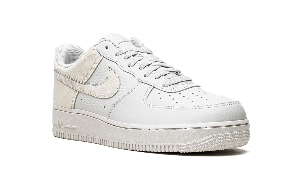 Nike AIr Force 1 White Pony Hair Heel DM9088 001