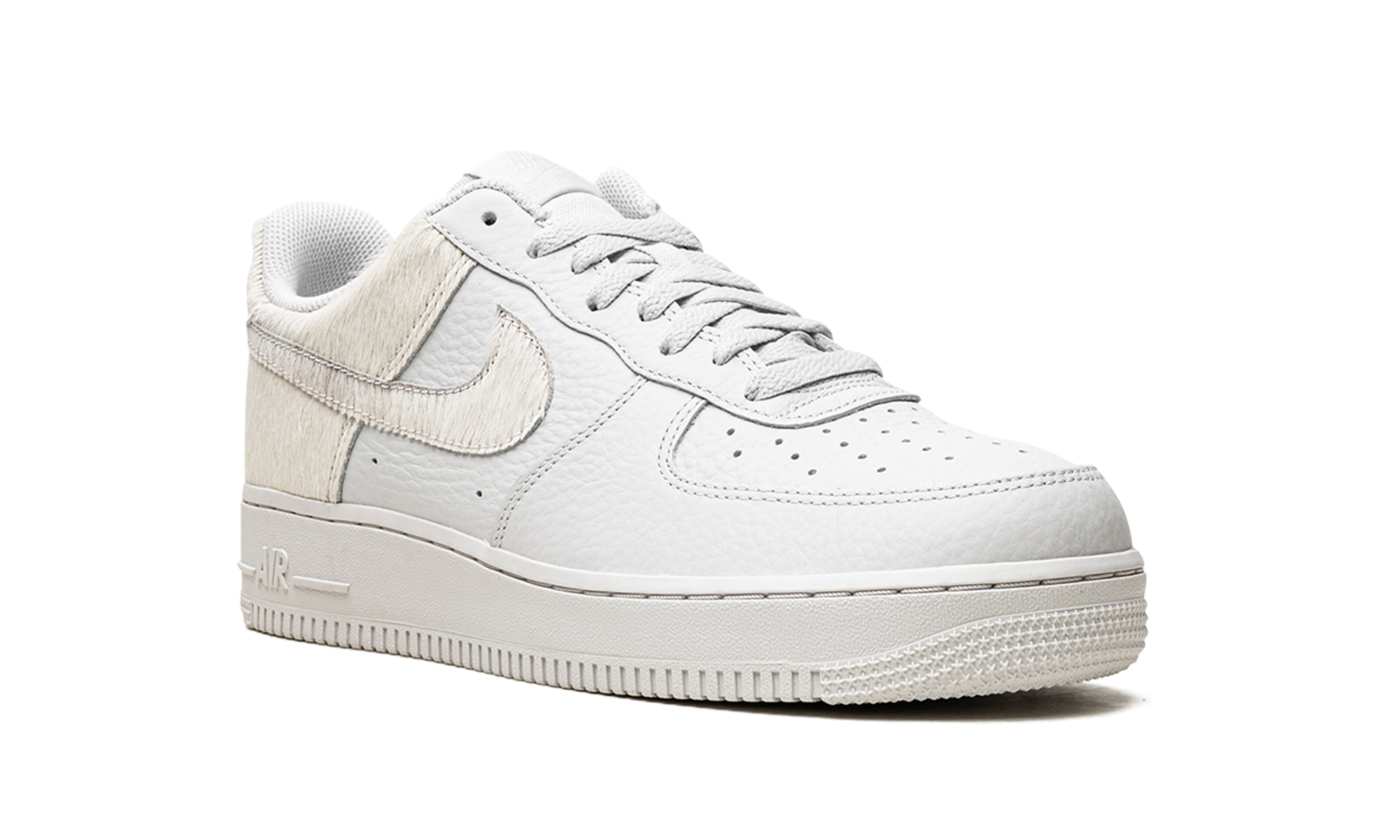 Nike AIr Force 1 White Pony Hair Heel DM9088 001