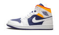 Air Jordan 1 Mid Royal Blue / Laser Orange 554724 131
