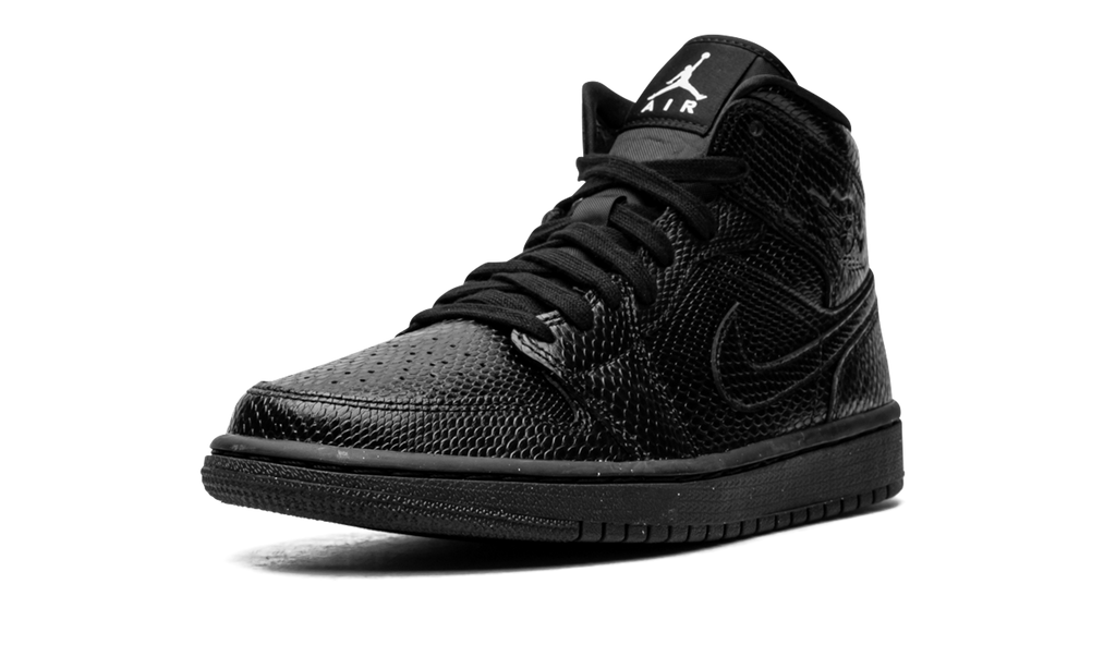 AIR JORDAN 1 MID WMNS Black Snakeskin BQ6472 010