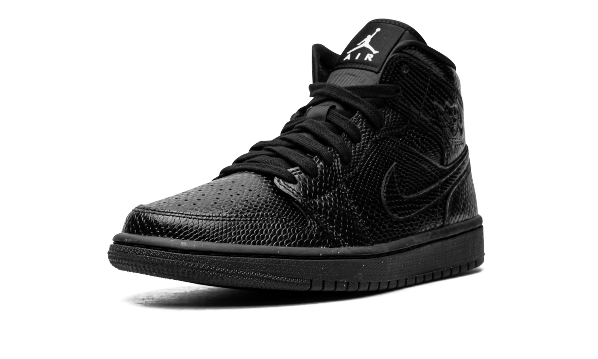 AIR JORDAN 1 MID WMNS Black Snakeskin BQ6472 010