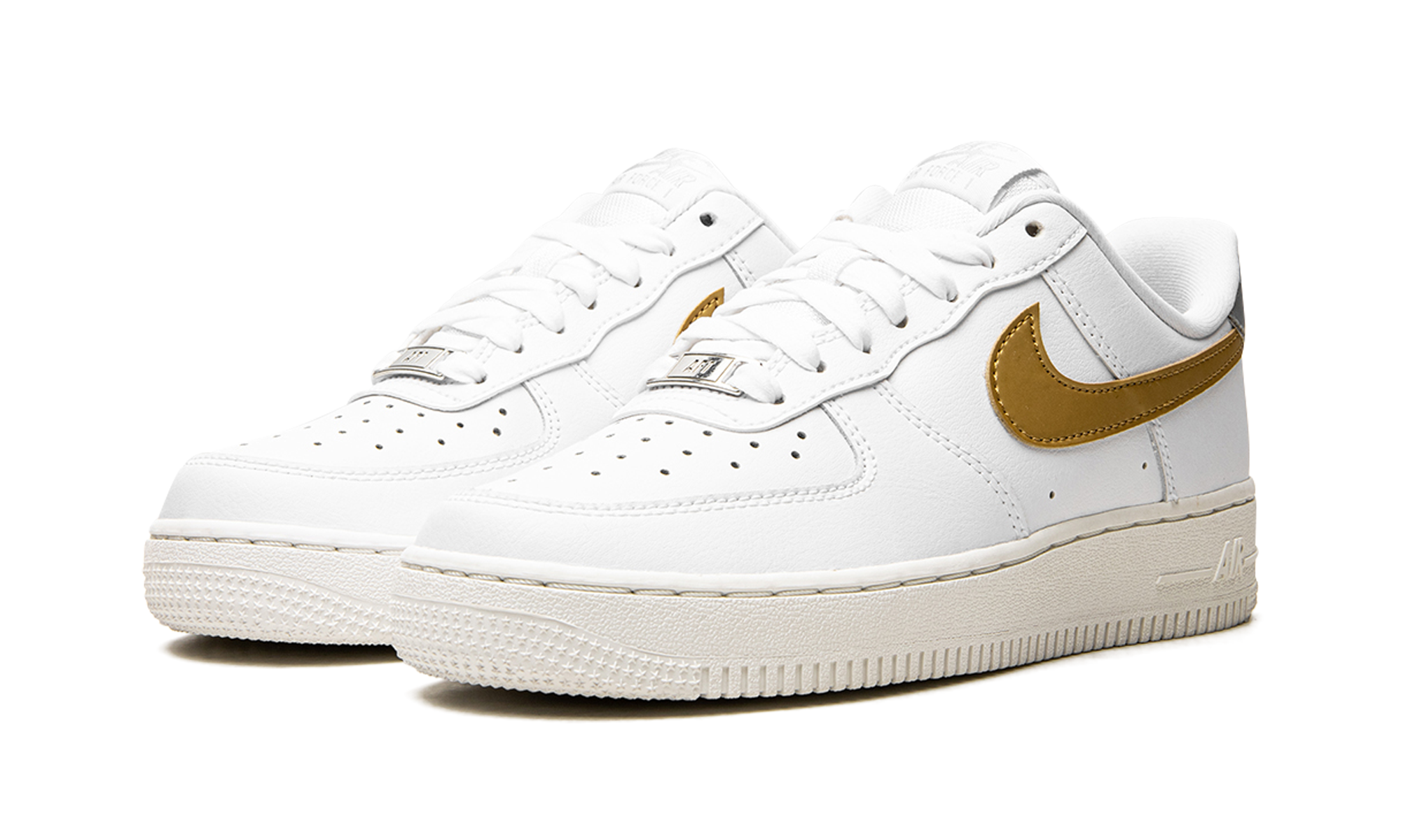 Nike AIR FORCE 1 MNS WMNS White / Gold / Silver DD8959 106