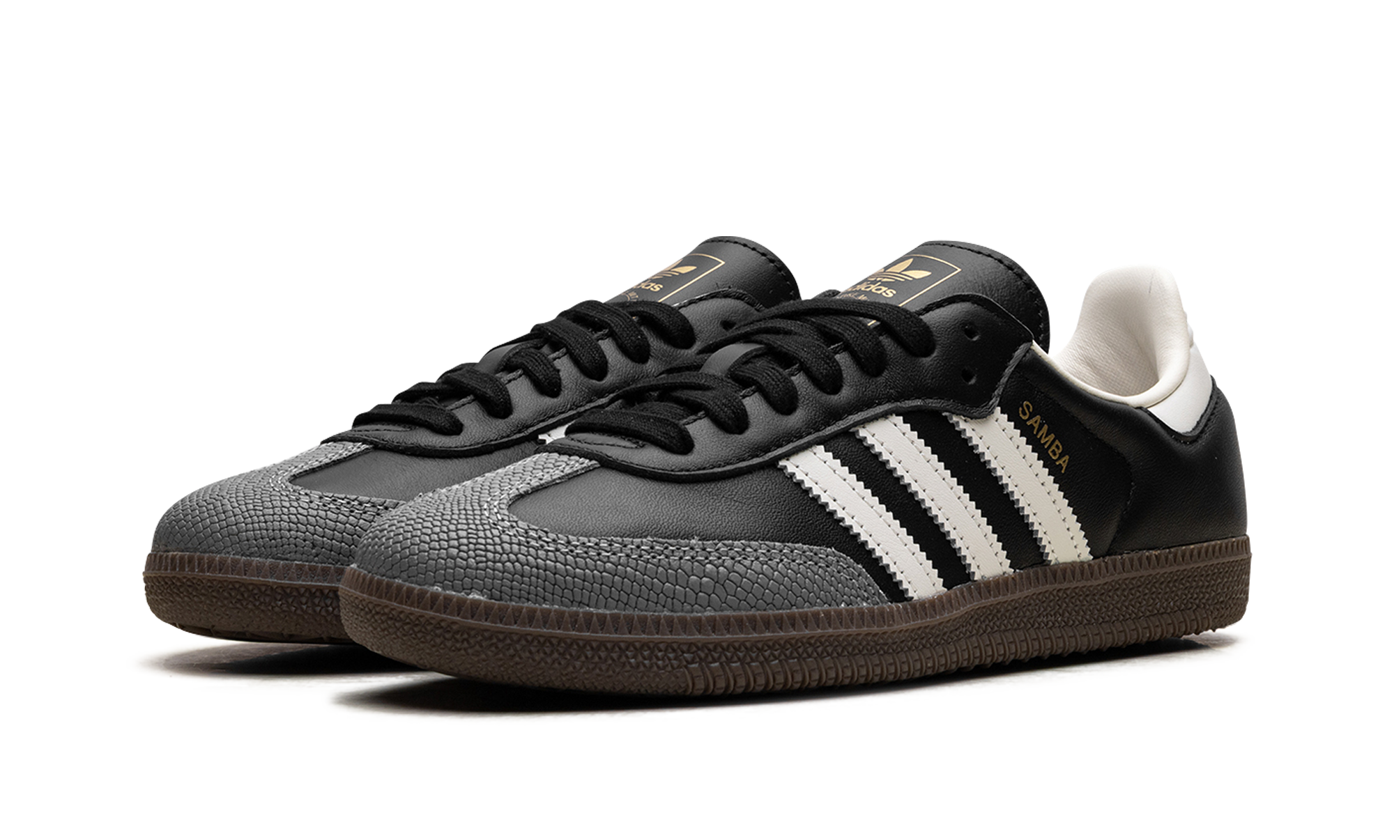Adidas Samba OG WMNS Black Off White Gold JR8165