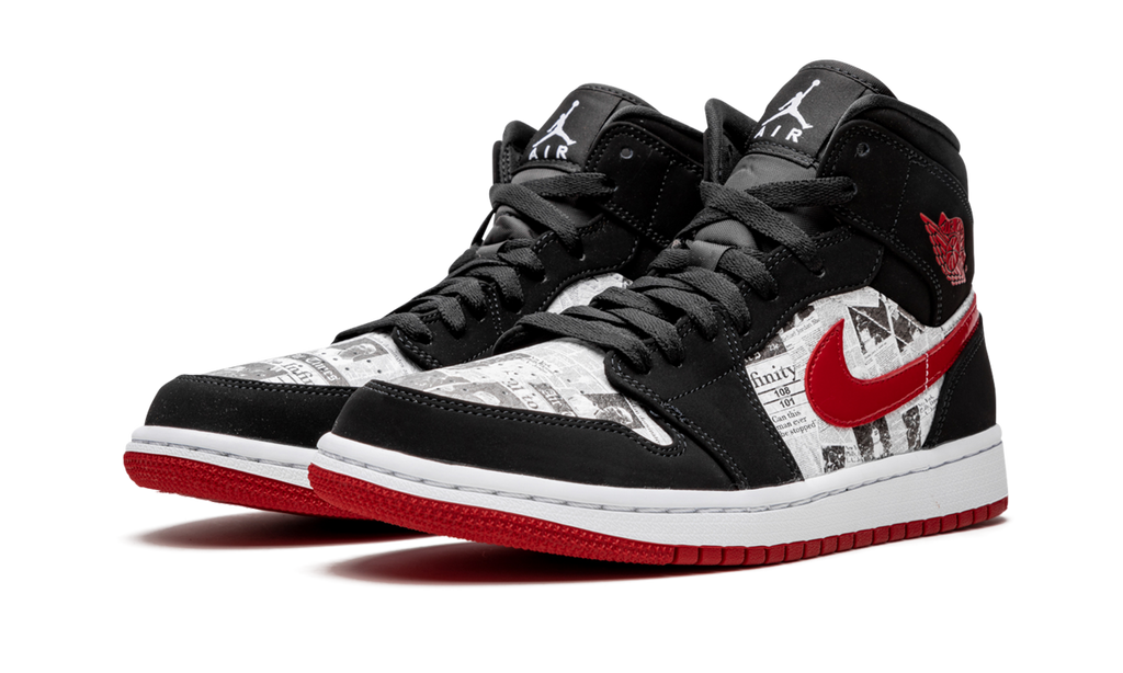 Air Jordan 1 Mid SE Newspaper Air Times 852542 061
