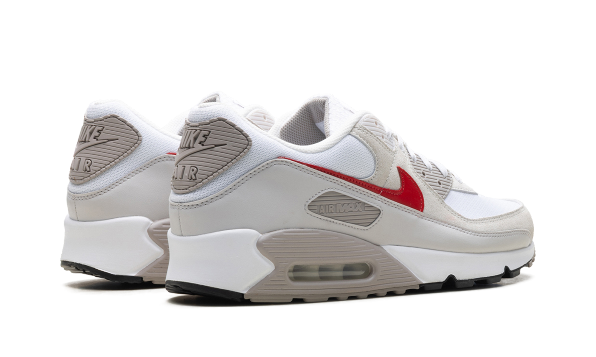 Nike Air Max 90 White College Grey Vast Grey University Red DM0029 113