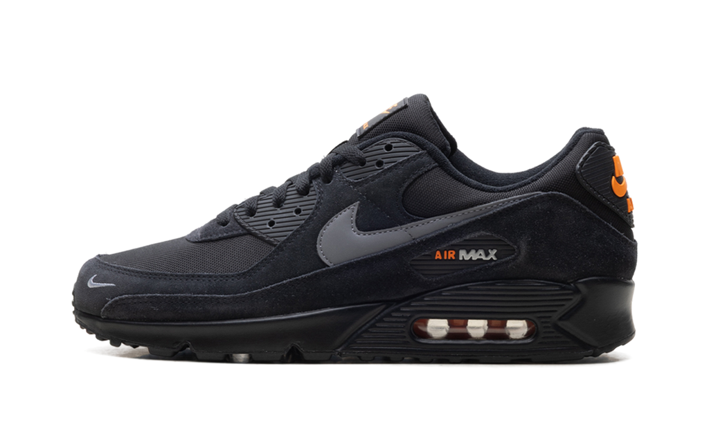 Nike Air Max 90 Black Metallic Cool Grey Orange DO6706 010