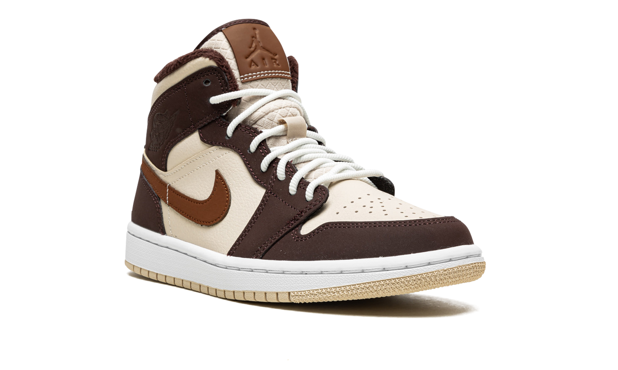 AIR JORDAN 1 MID SE WMNS Brown Basalt Fleece DO6699 200