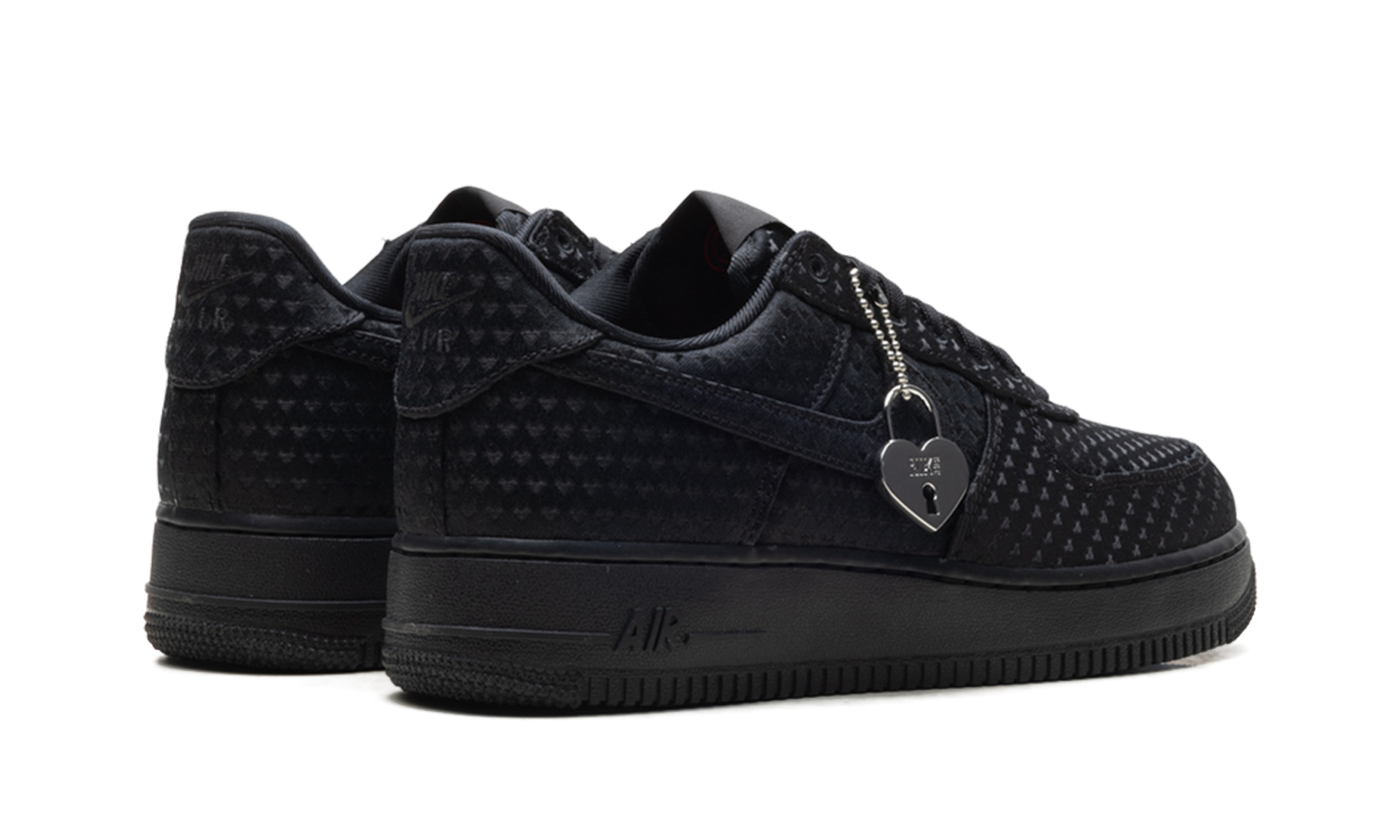 Nike Air Force 1 Low WMNS Valentine's Day - Triple Black IQ9965 001