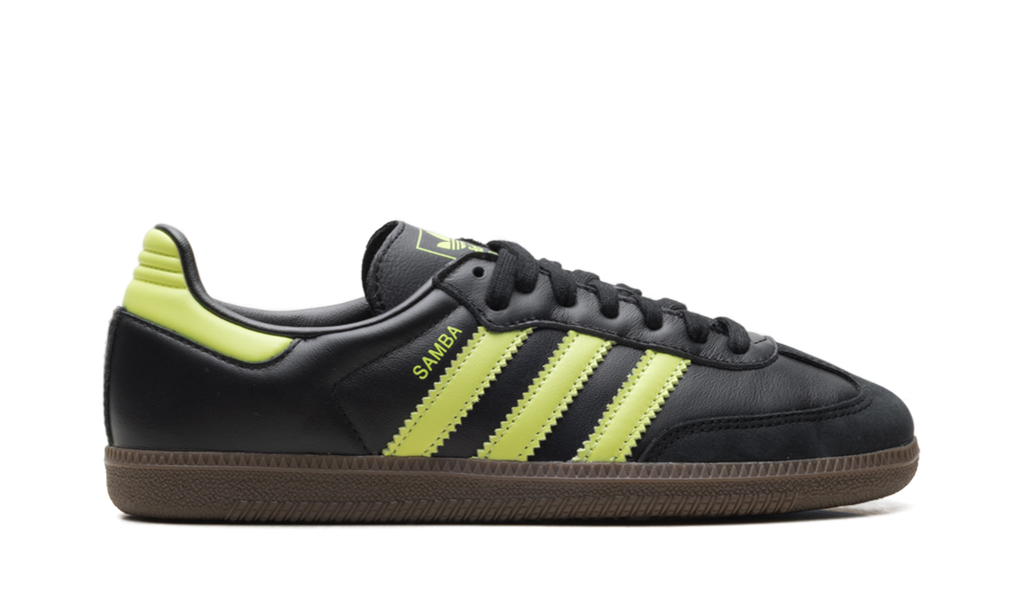 Adidas Samba OG WMNS Black Pulse Lime JS1387