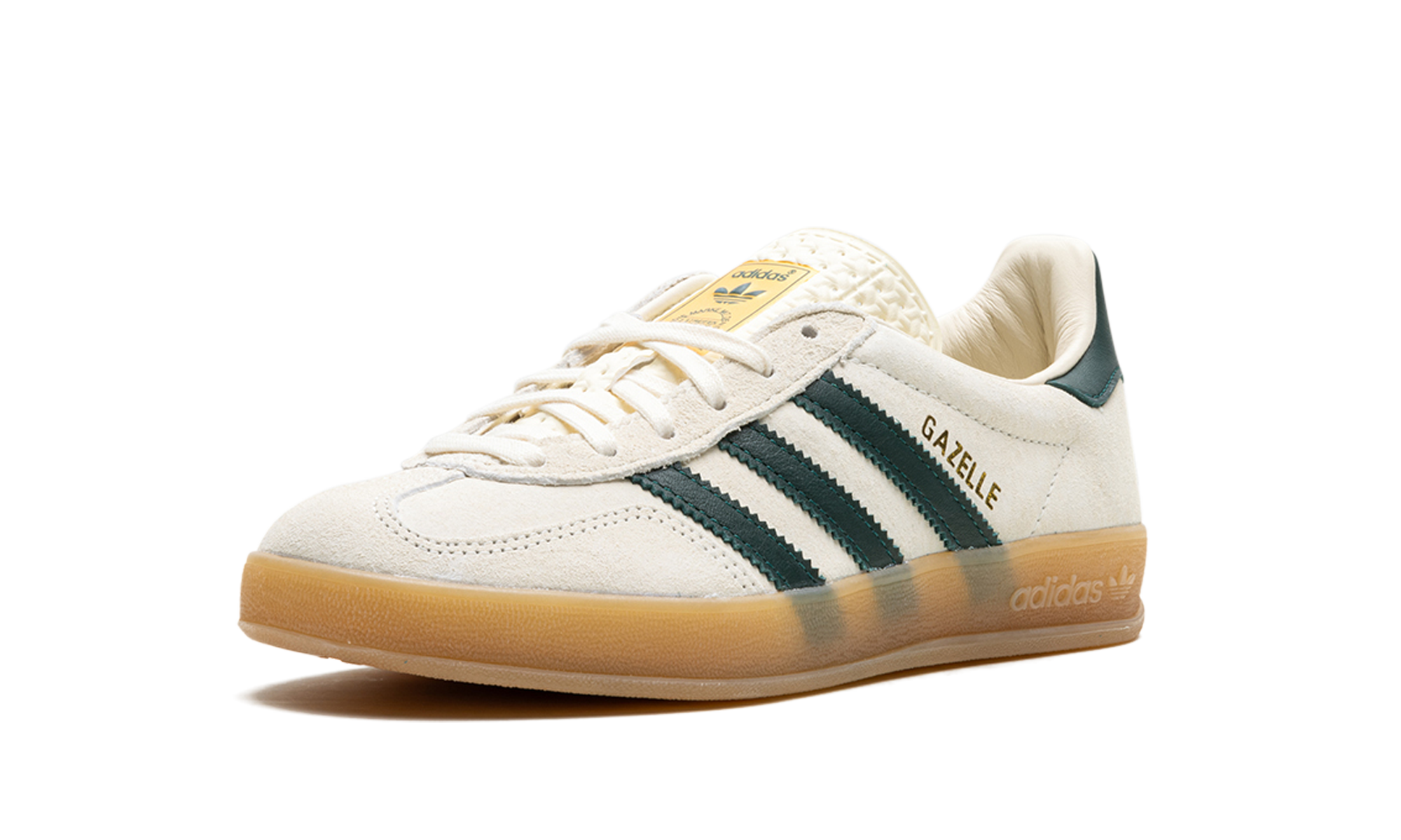 Adidas Gazelle Indoor Cream White Green Gum IH7502
