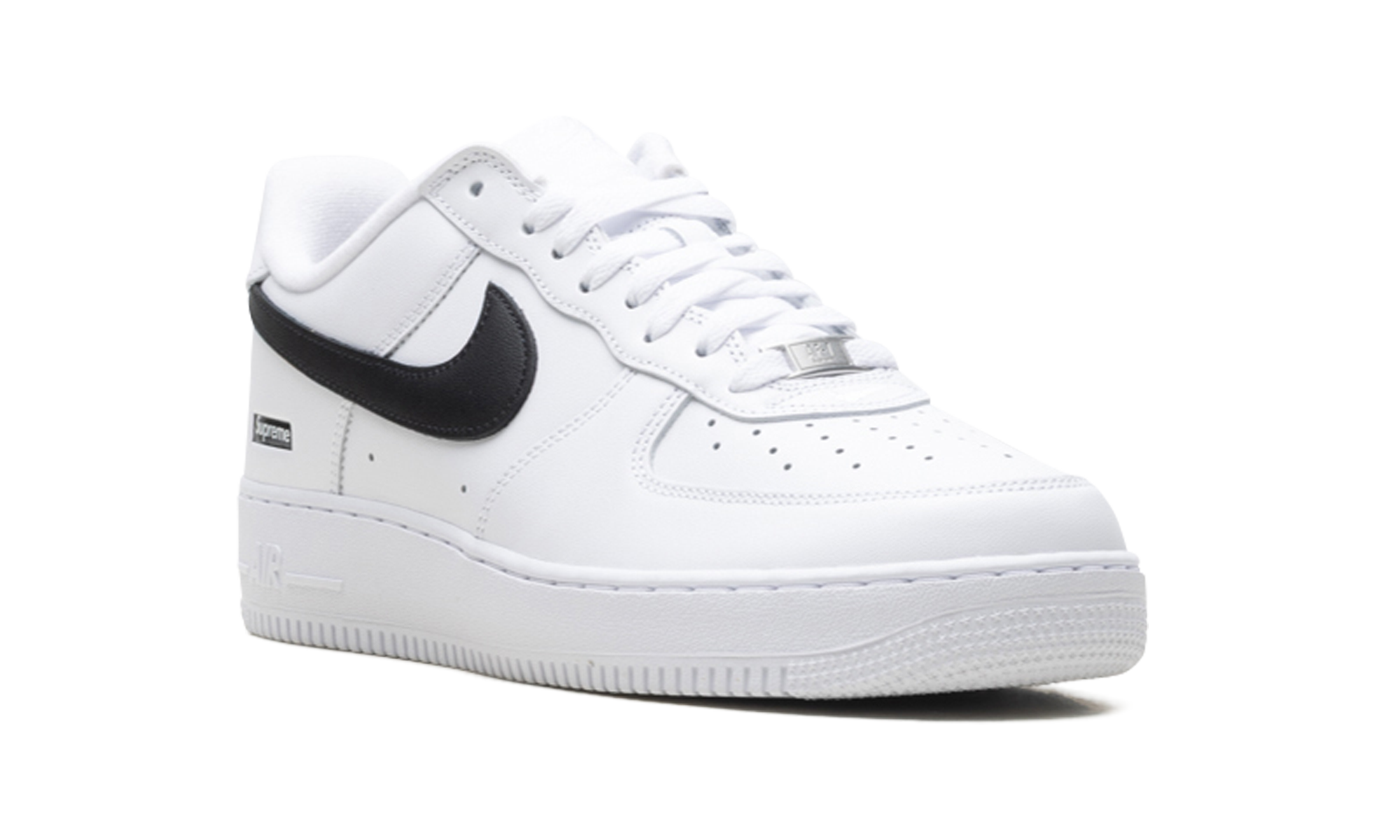 Nike Air Force 1 Low Supreme - Mini Box Logo White / Black CU9225 102