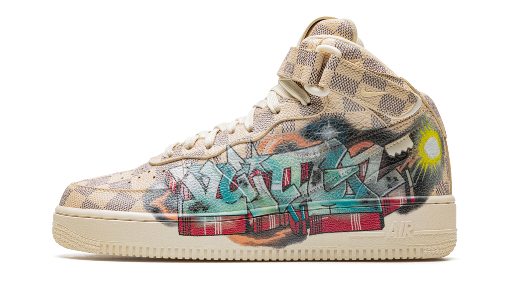 Nike Louis Vuitton Air Force 1 Mid Virgil Abloh - Graffiti 1A9VE0