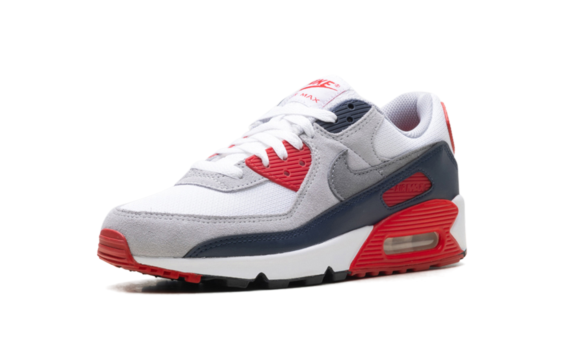 Nike AIR MAX 90 White/Cool Grey-university Red DM0029 117