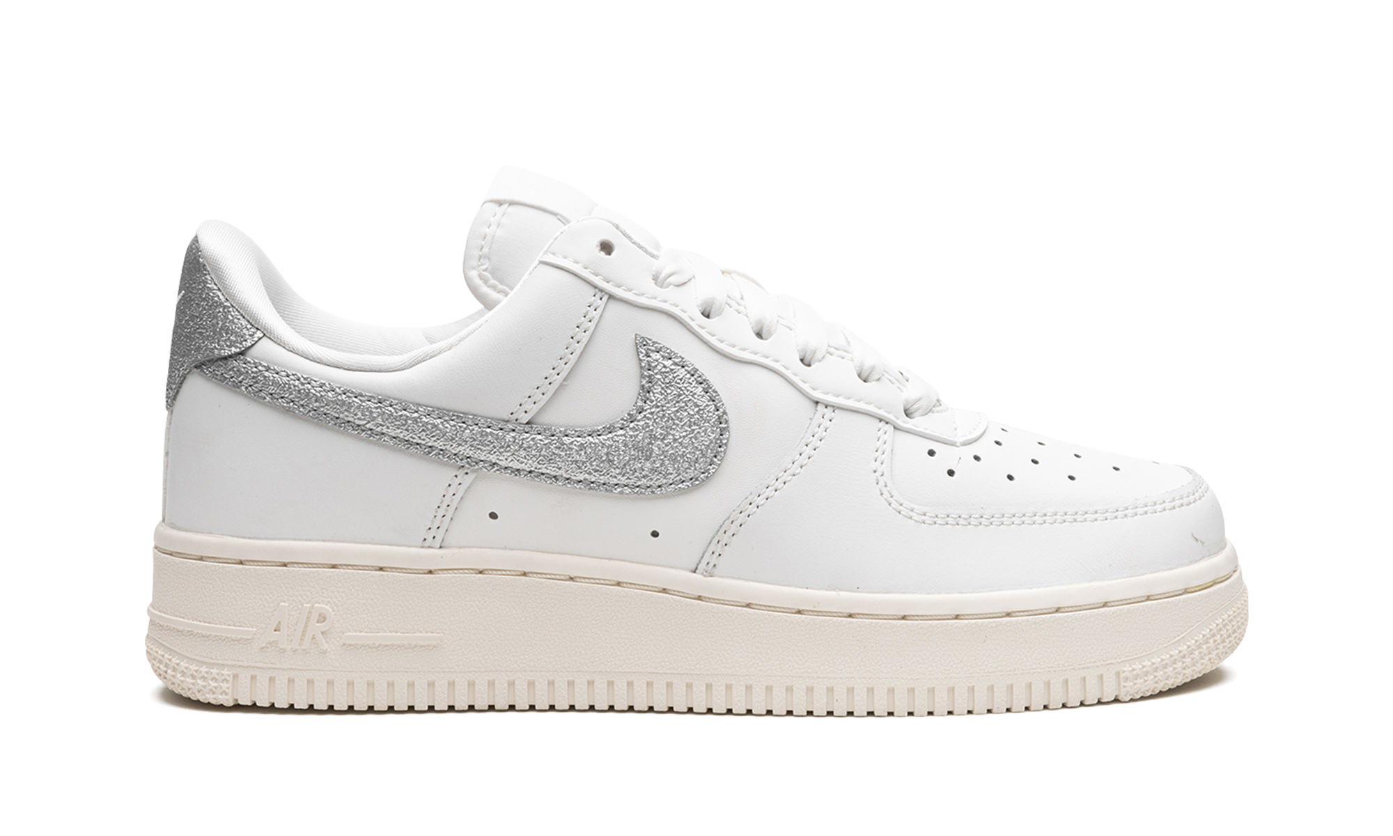 Nike AIR FORCE 1 '07 MNS WMNS Summit White Sail White Metallic Silver DQ7569 100