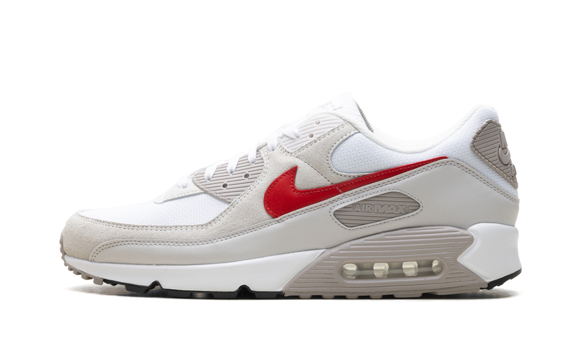 Nike Air Max 90 White College Grey Vast Grey University Red DM0029 113