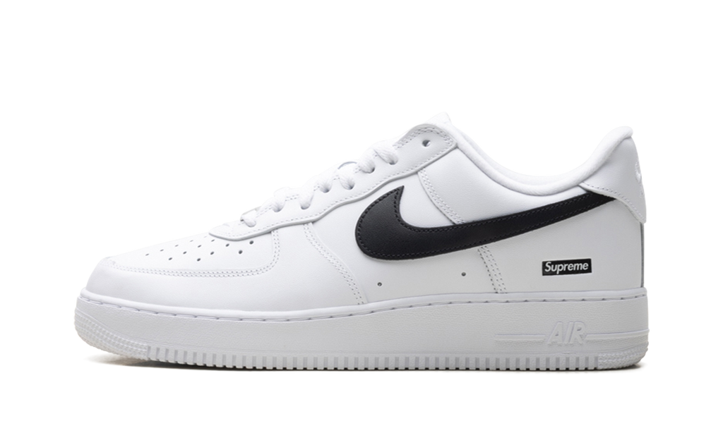 Nike Air Force 1 Low Supreme - Mini Box Logo White / Black CU9225 102