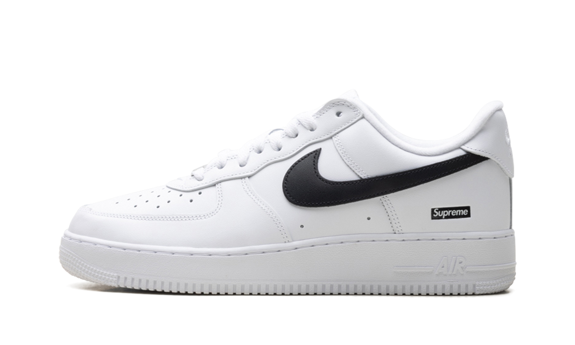 Nike Air Force 1 Low Supreme - Mini Box Logo White / Black CU9225 102