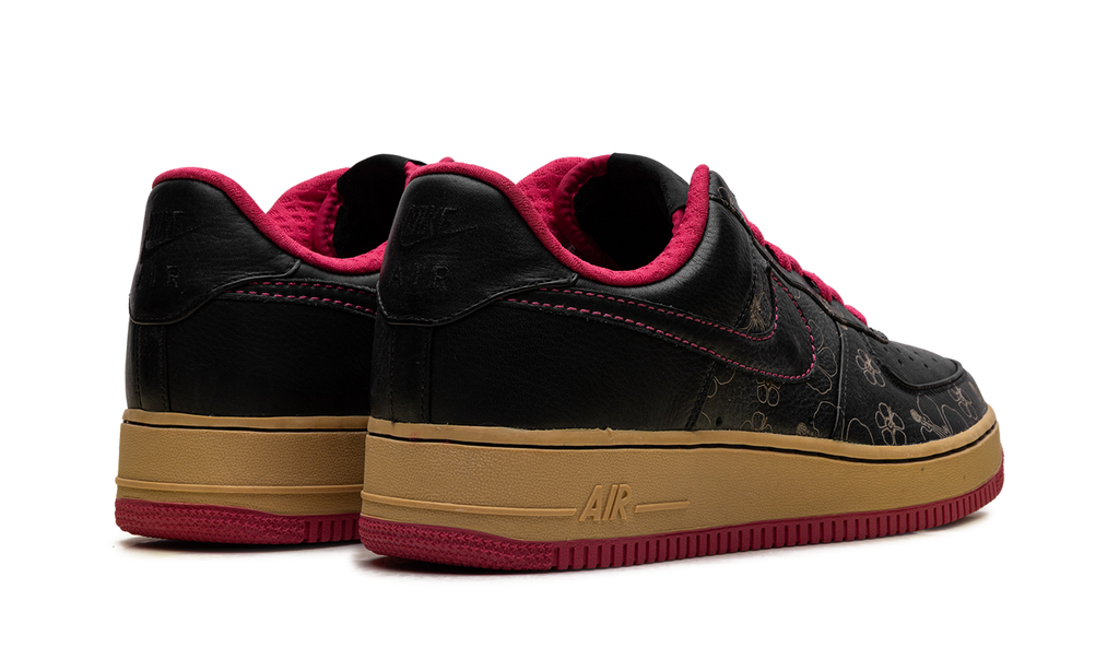 Nike Air Force 1 Premium '07 Black/Black-Cerise-Metallic Gold 315180 001