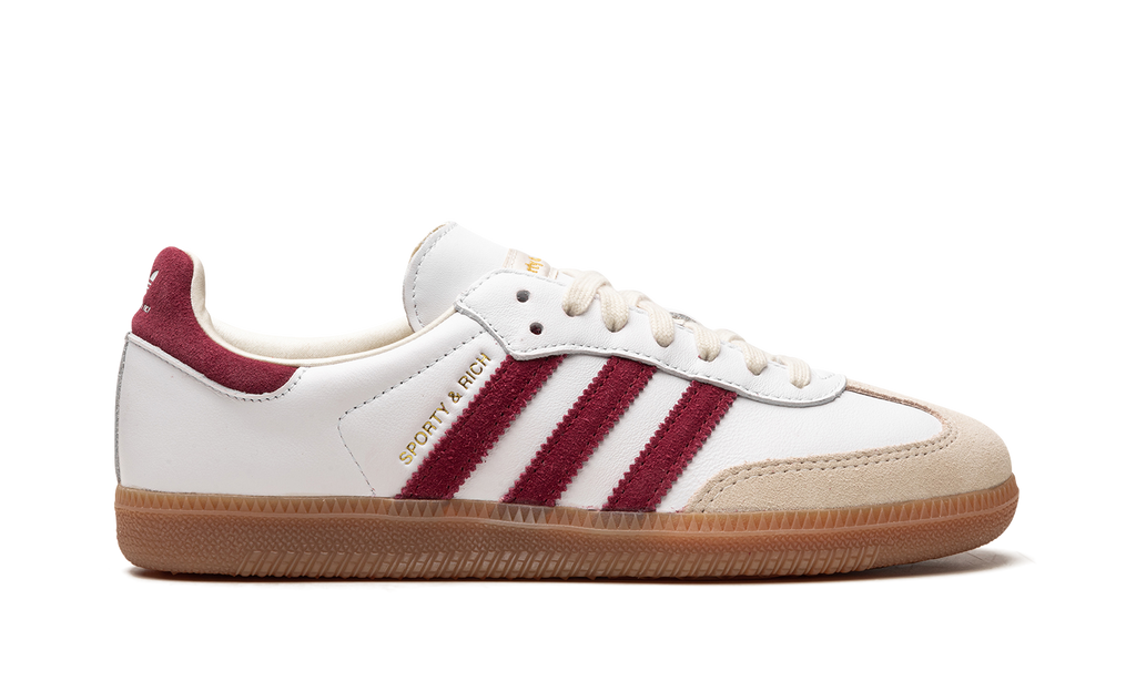 Adidas Samba OG Sporty & Rich - White Core Burgundy IF5660