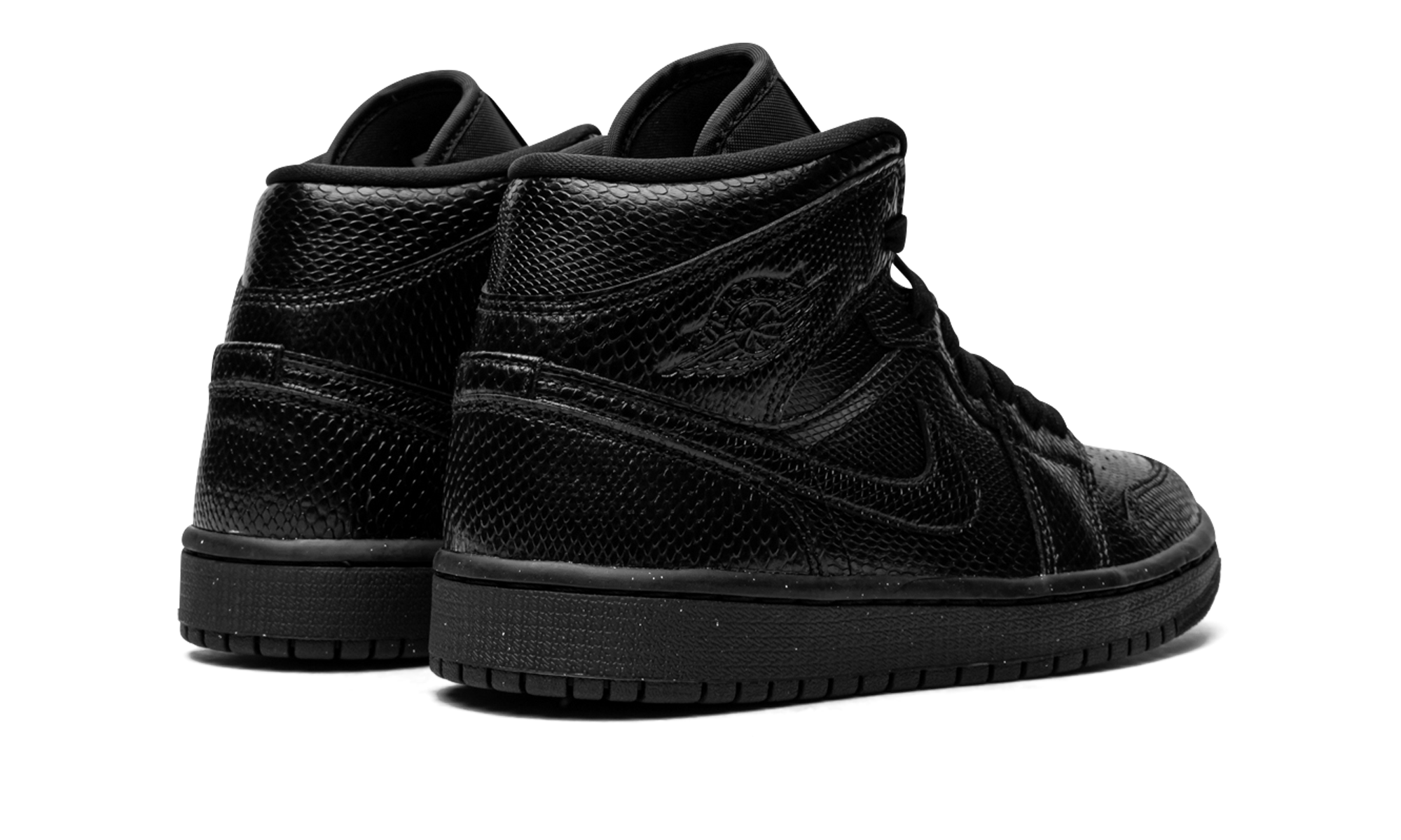 AIR JORDAN 1 MID WMNS Black Snakeskin BQ6472 010