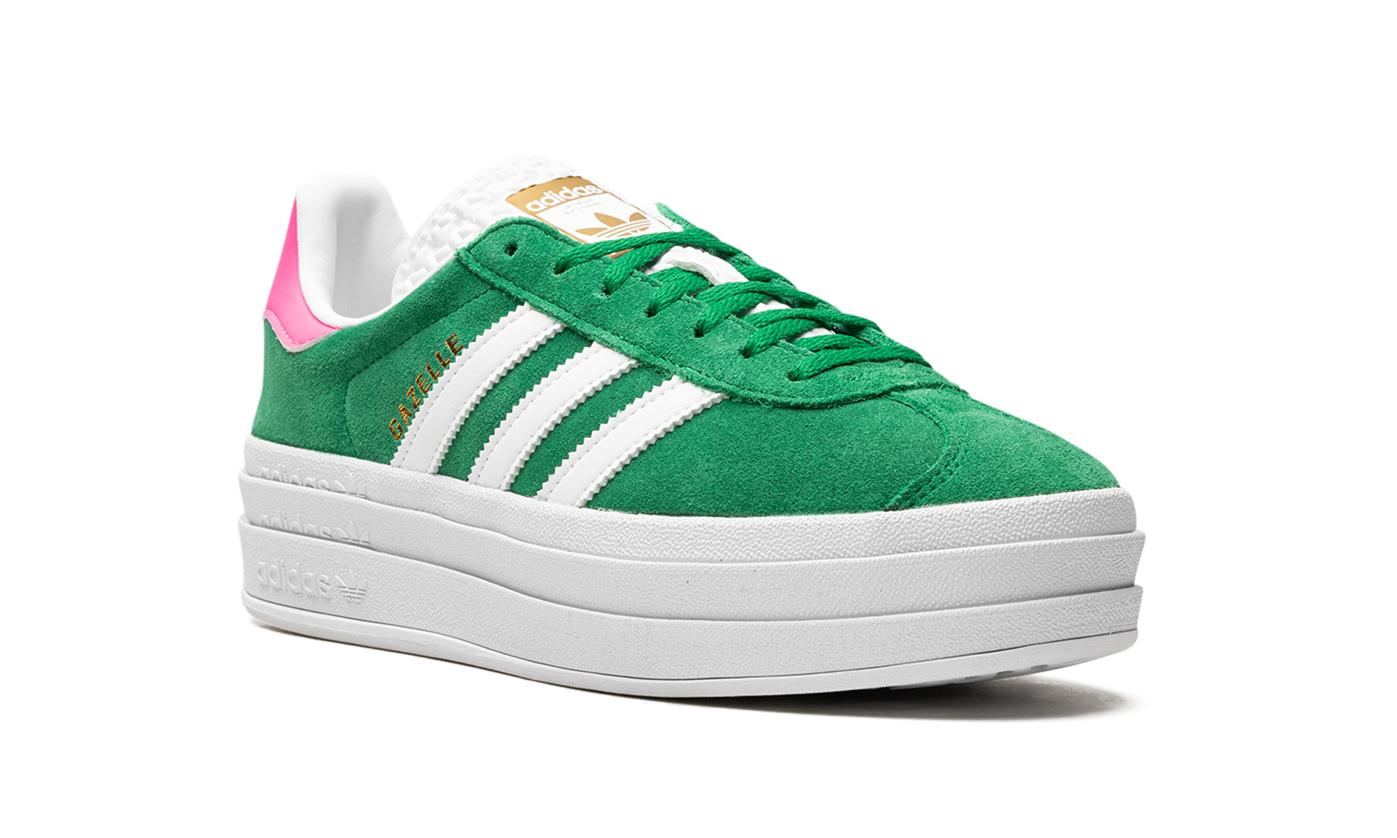 Adidas Gazelle Bold WMNS Green Lucid Pink IG3136