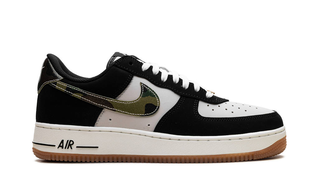 Nike Air Force 1 Low '07 LV8 Black Patent Camo Swoosh HQ1967 100