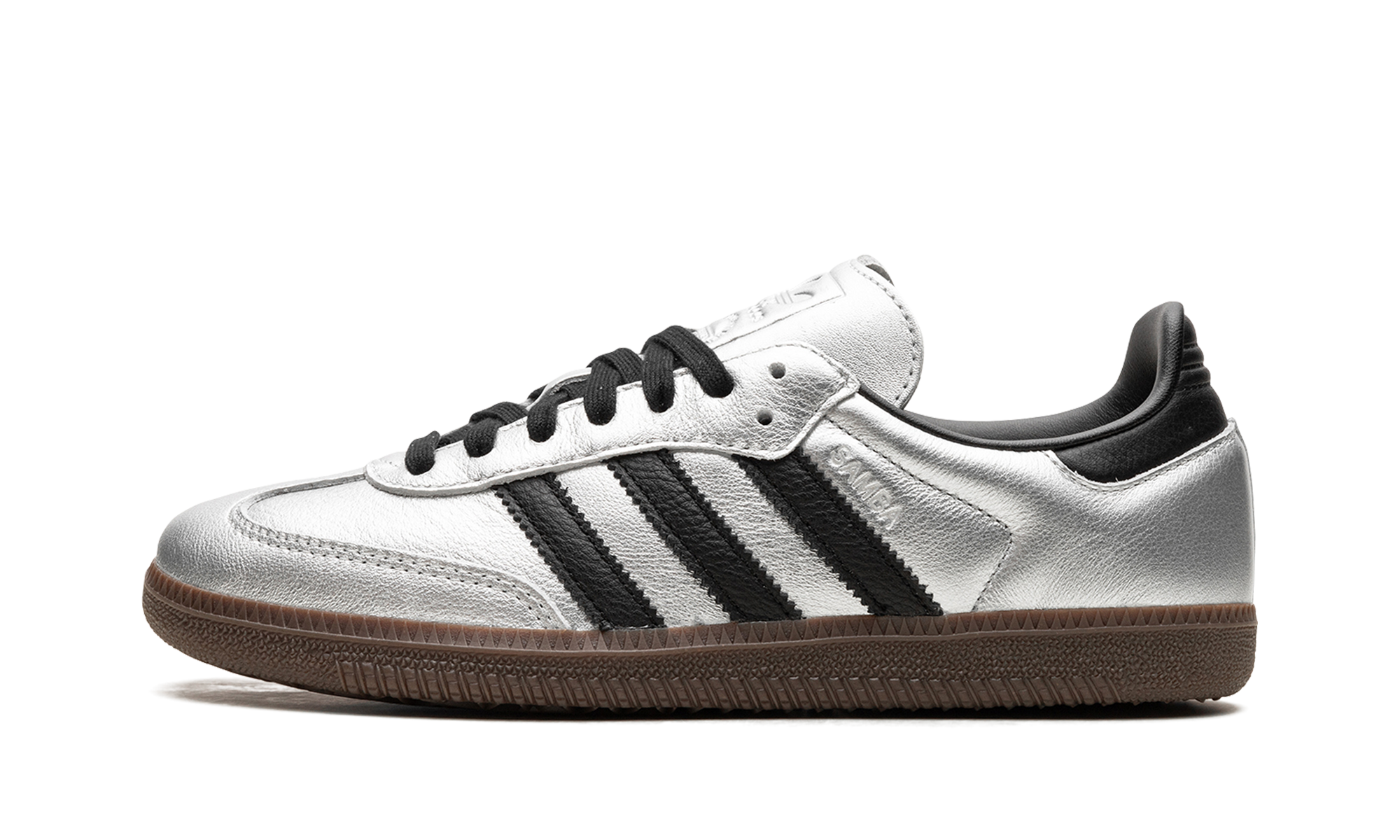 Adidas Samba OG WMNS Silver Metallic Black Gum JI4218