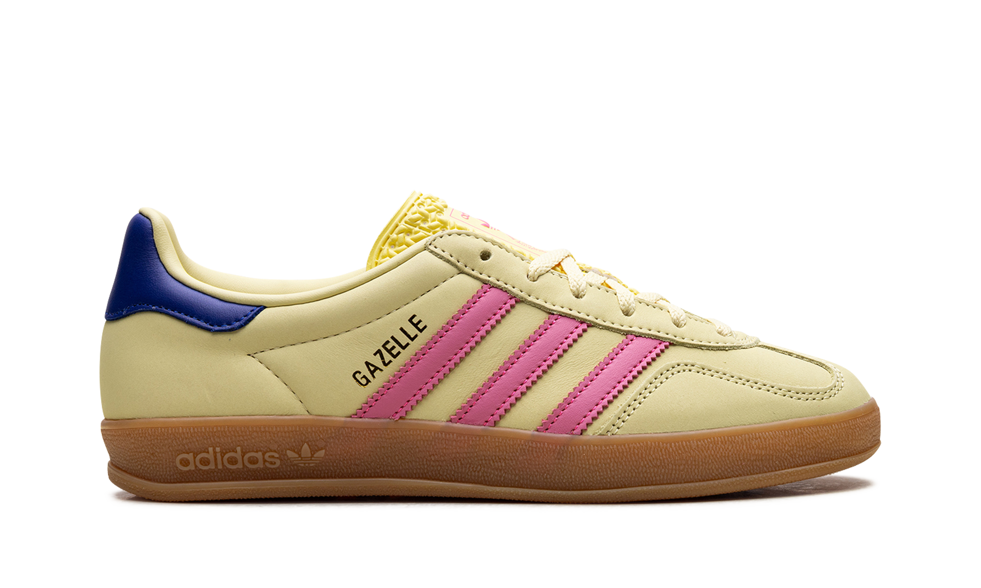 Adidas Gazelle Indoor WMNS Powder Yellow Lucid Pink Royal JI2719