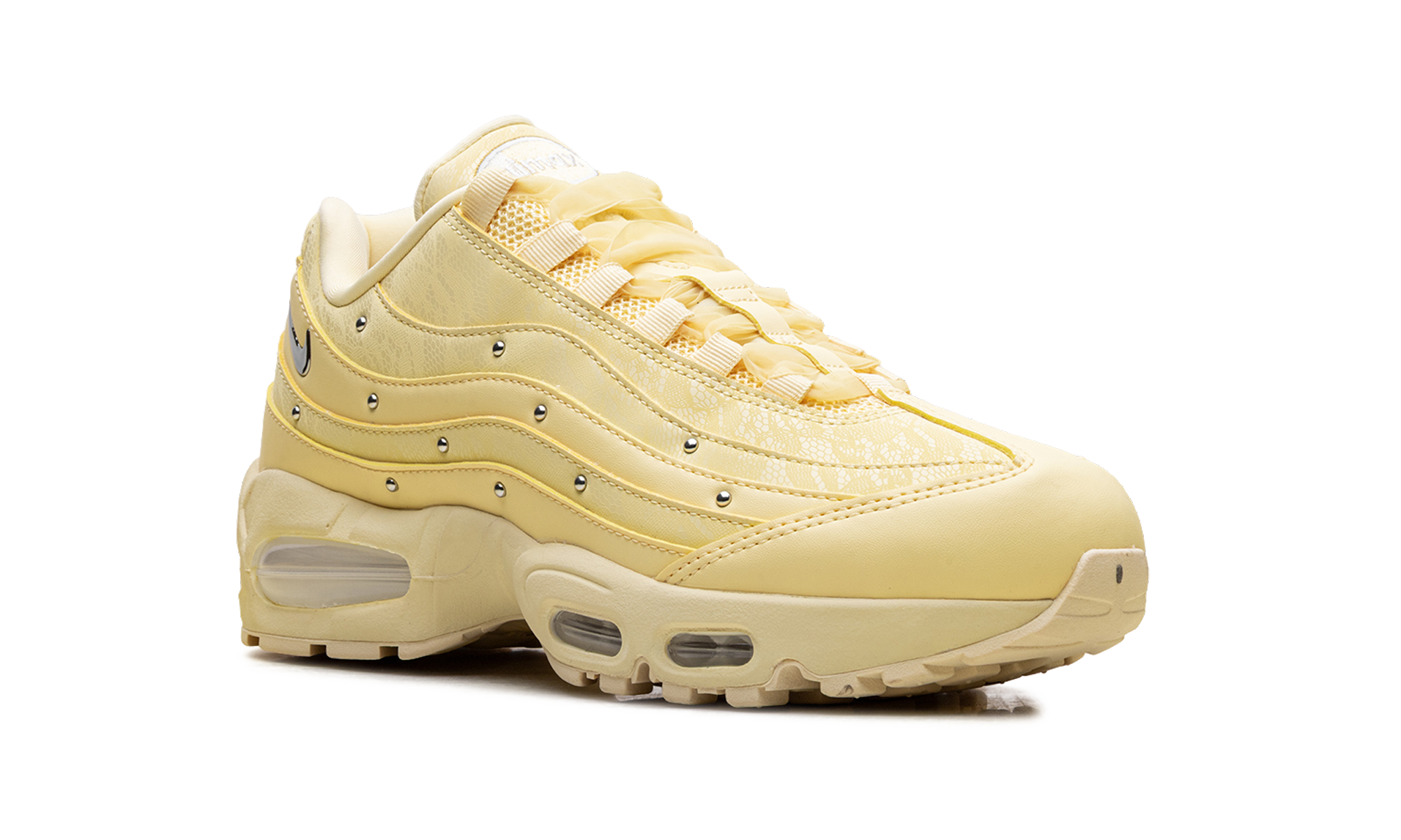 Nike Air Max 95 WMNS Soft Yellow Silver Studded IQ3444 722