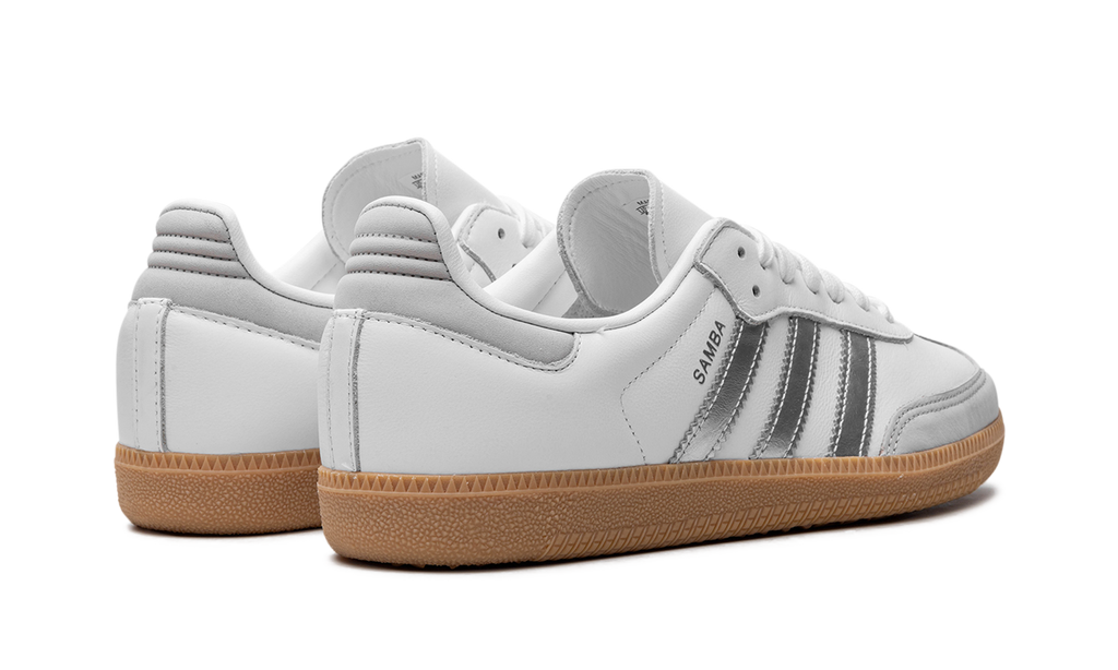 Adidas Samba OG WMNS White Silver Metallic Grey JI2725