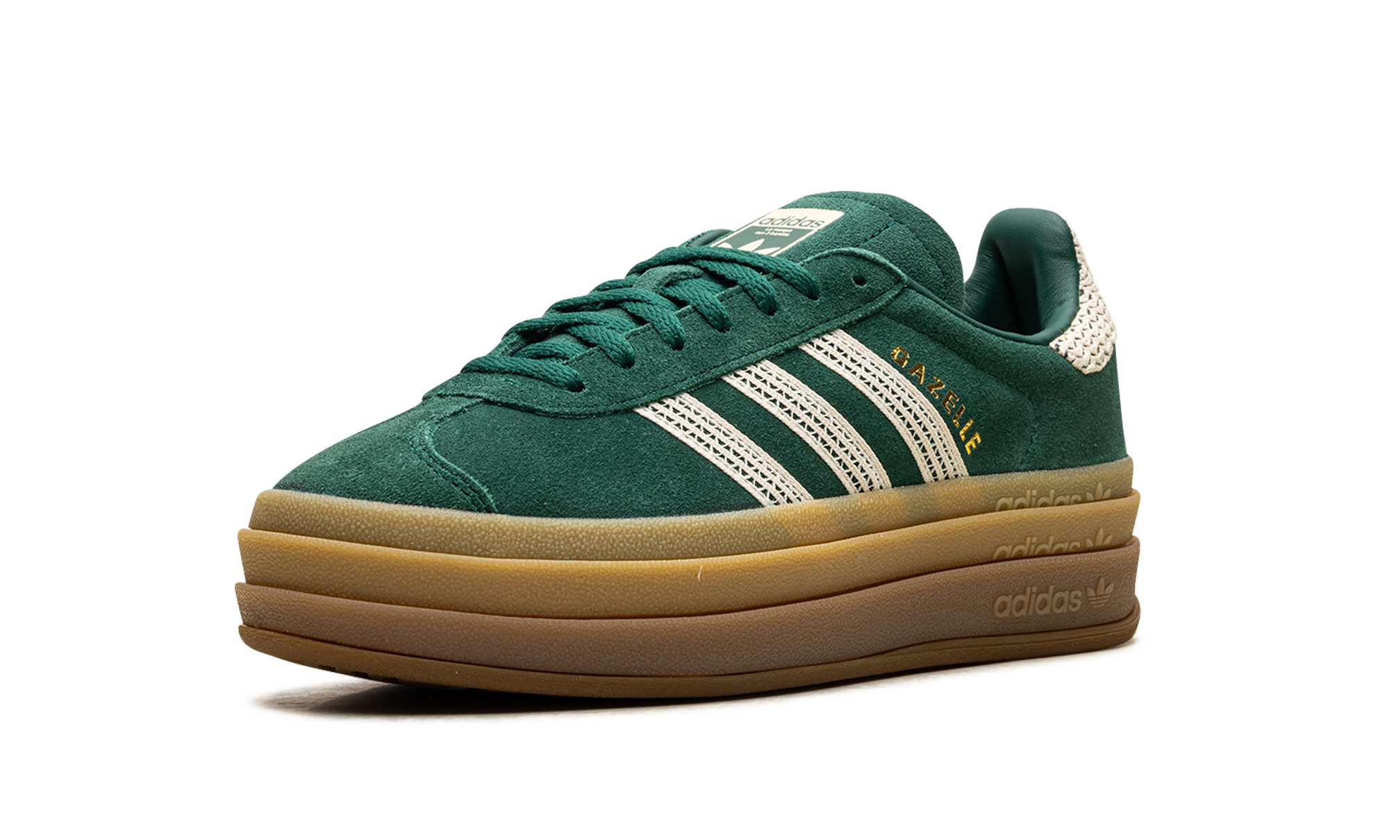 Adidas Gazelle Bold WMNS Collegiate Green White Gold JS3358
