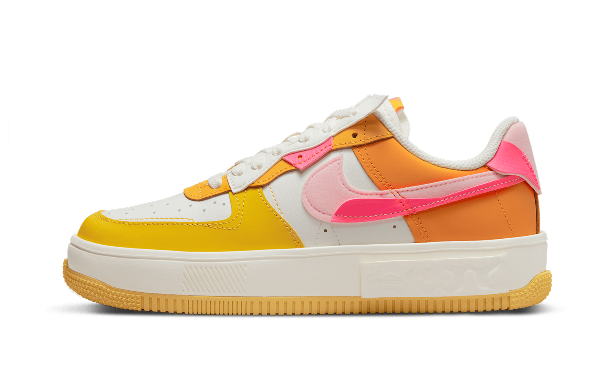 Nike AIR FORCE 1 FONTANKA MNS WMNS Summit White/Solar Flare/Medium Soft Pink/Hyper Pink DX2675 100