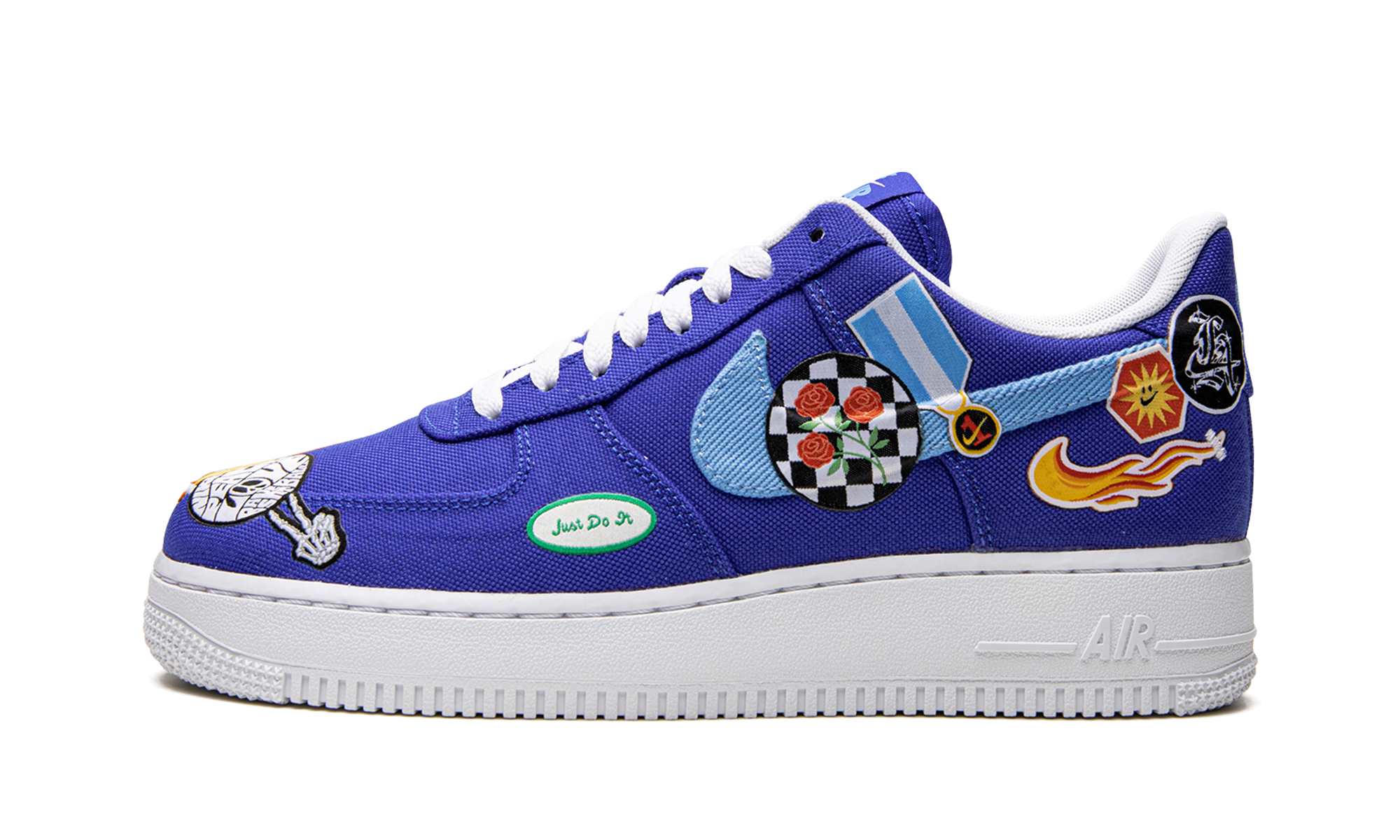 Nike AIR FORCE 1 LO '07 PRM MNS WMNS Los Angeles Patched Up DX2306 400