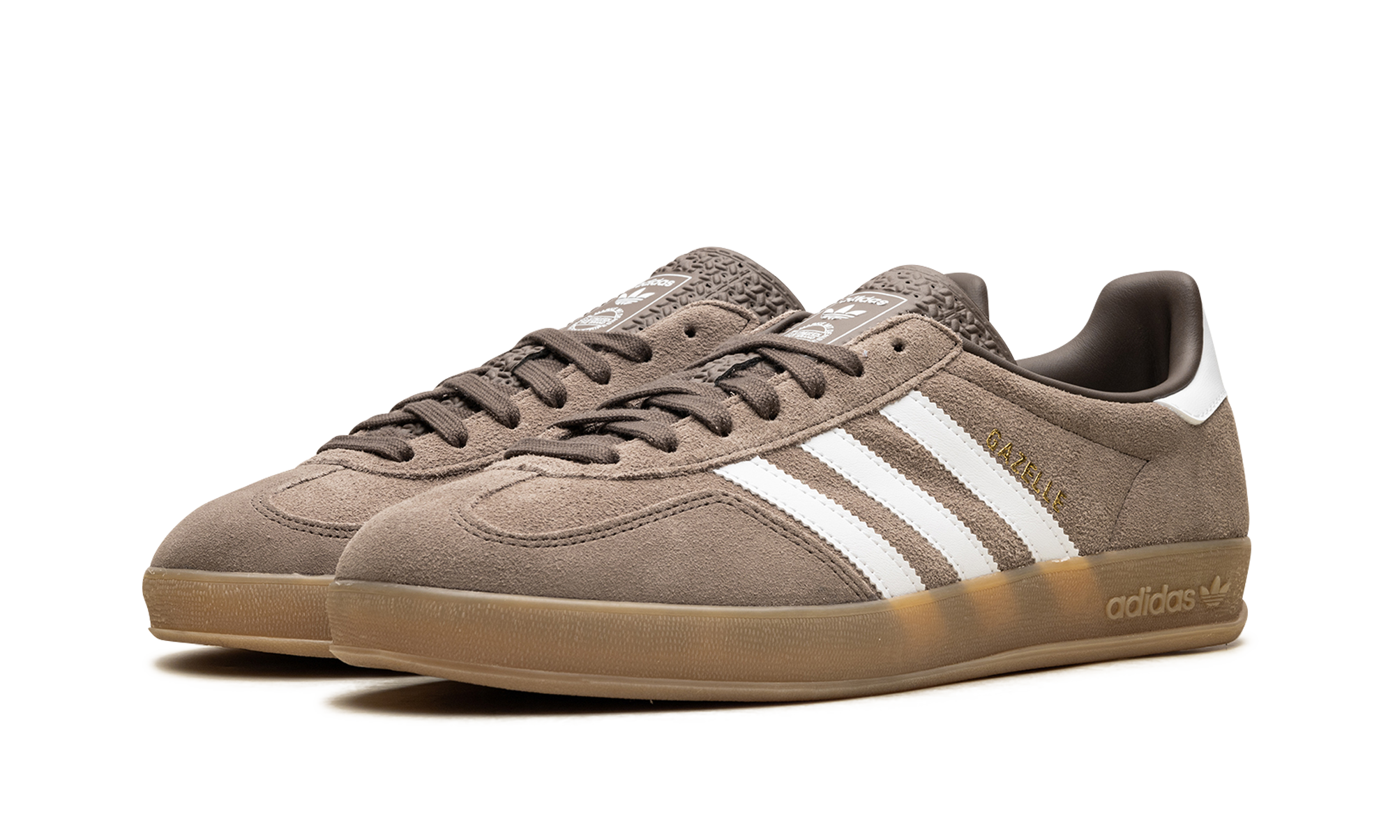 Adidas Gazelle Indoor Earth Strata White Gold Metallic JQ0175
