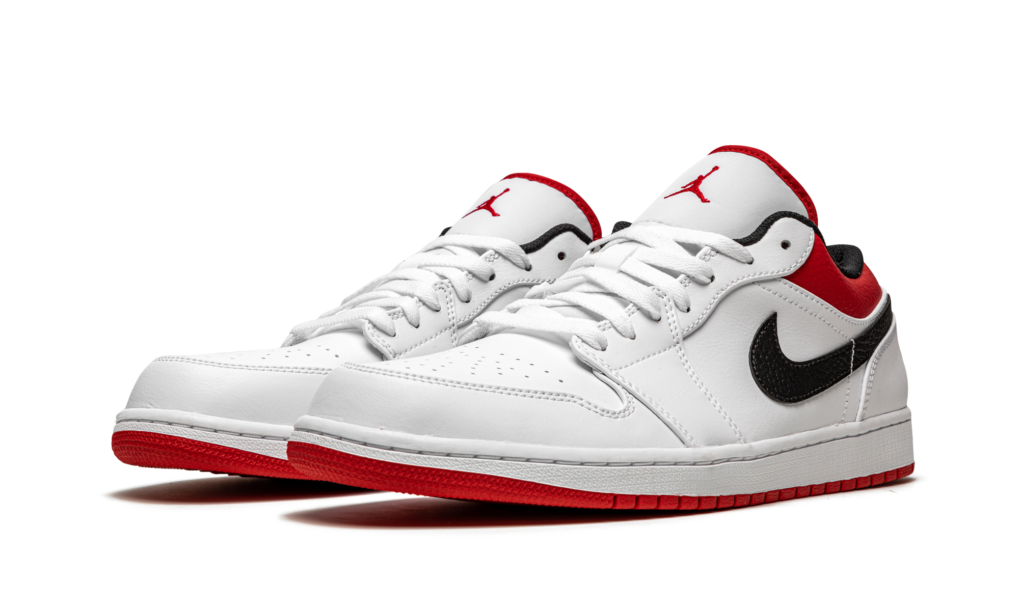 Air Jordan 1 Low White University Red 553558 118
