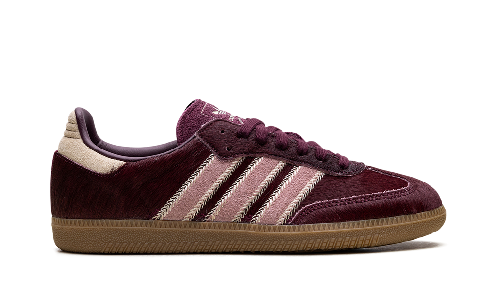 Adidas Samba OG WMNS Maroon Sand Strata Pony JP5330