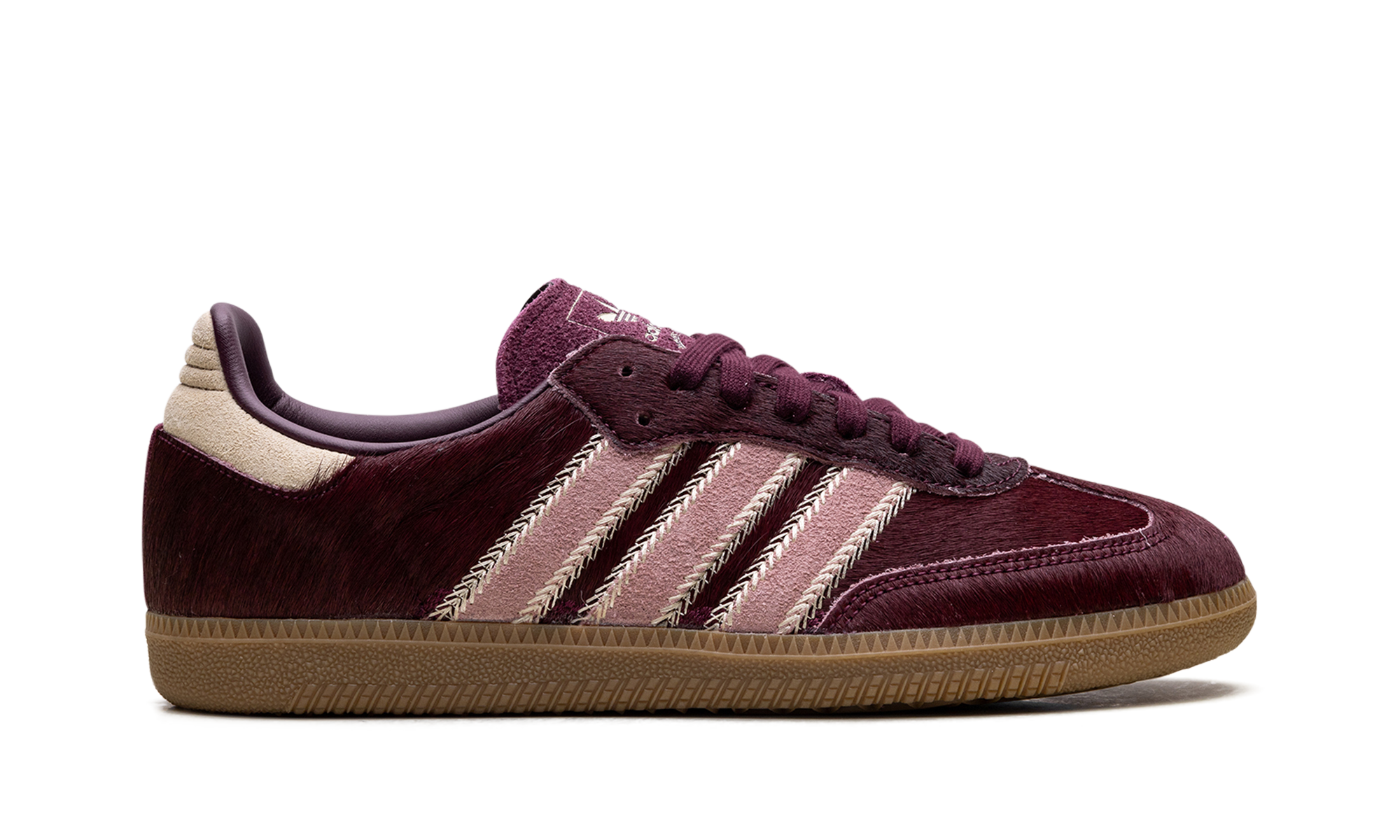 Adidas Samba OG WMNS Maroon Sand Strata Pony JP5330
